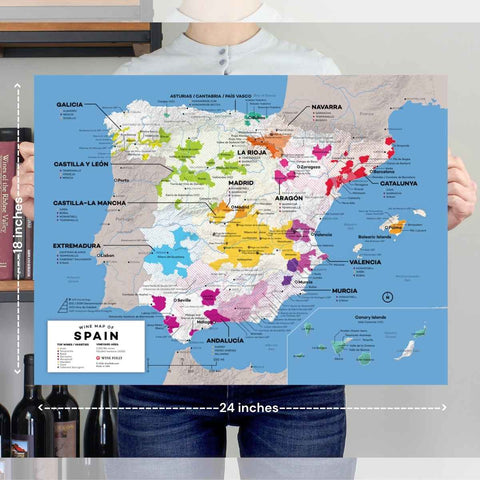 Spain Wine Map - 2nd Edition