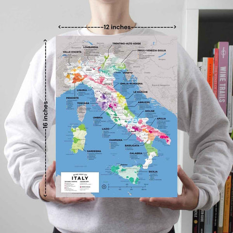 Italy Wine Map - 2nd Edition