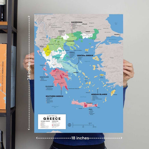 Greece Wine Map - 2nd Edition