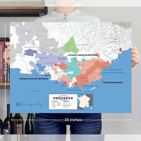 France Provence Wine Map - 2nd Edition